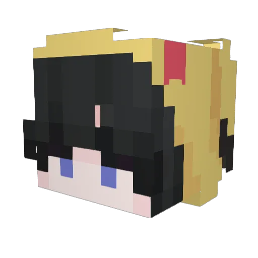 _Sad__Boy_ Minecraft avatar head, 3D render