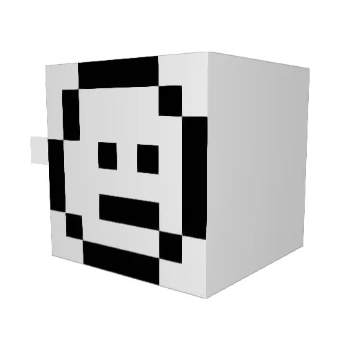_Sae_ Minecraft avatar head, 3D render