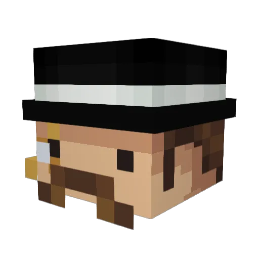 _SahKo_ Minecraft avatar head, 3D render