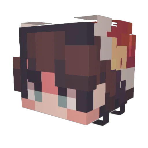 _SaidyYT_ Minecraft avatar head, 3D render