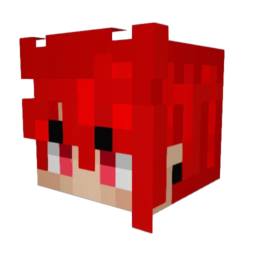 _Sakuu__ Minecraft avatar head, 3D render
