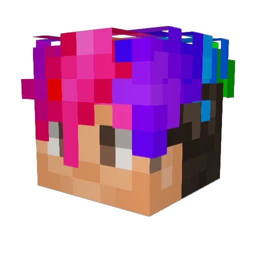 _Sam_Thomaz_ Minecraft avatar head, 3D render
