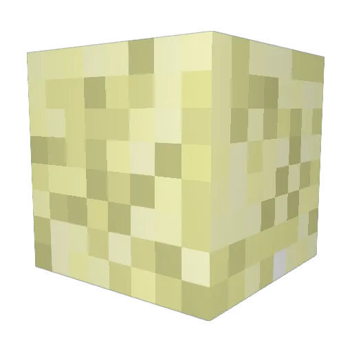 _SandGuardian_ Minecraft avatar head, 3D render