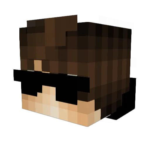 _SandaBuredo_ Minecraft avatar head, 3D render