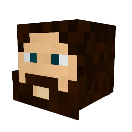_Sandmann_ Minecraft avatar head, 3D render