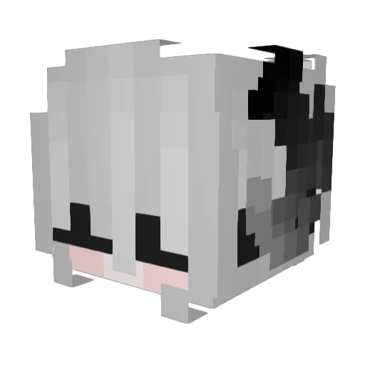 _Sanfri_Love_ Minecraft avatar head, 3D render