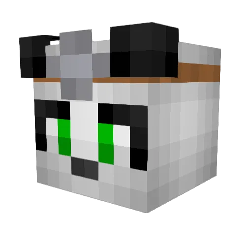 _Sangui_ Minecraft avatar head, 3D render