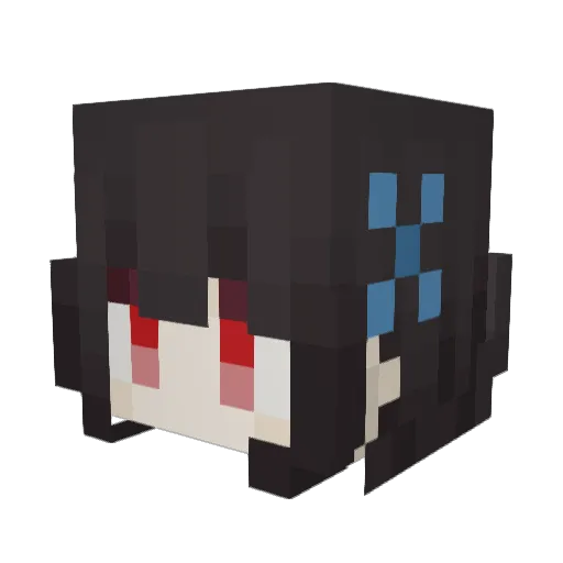 _Sanka_Rea Minecraft avatar head, 3D render