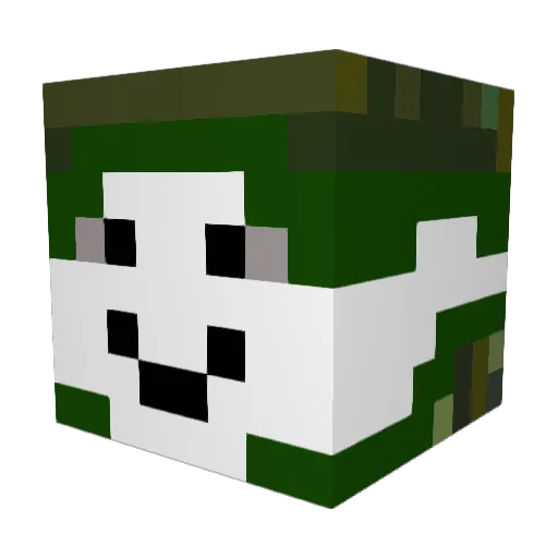 _Sannii_ Minecraft avatar head, 3D render