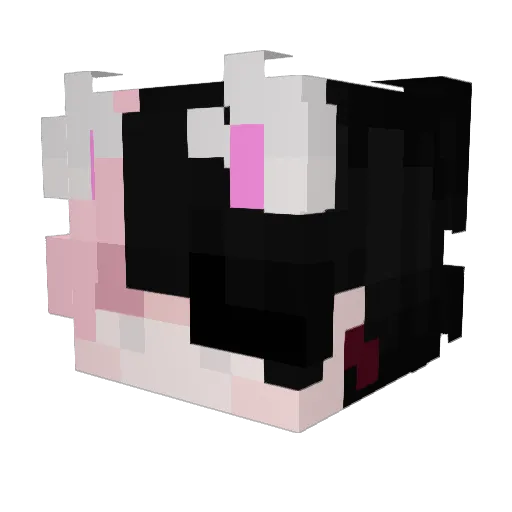 _Saphirek_ Minecraft avatar head, 3D render