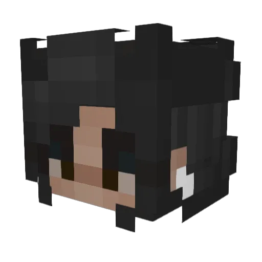 _Sarah0x_ Minecraft avatar head, 3D render