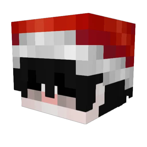 _SawryX_ Minecraft avatar head, 3D render
