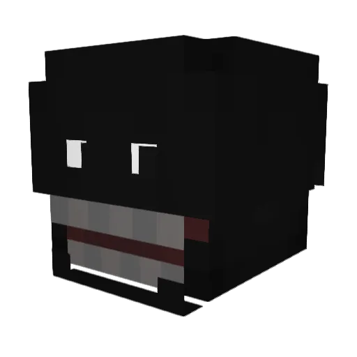 _Saxophone0_ Minecraft avatar head, 3D render