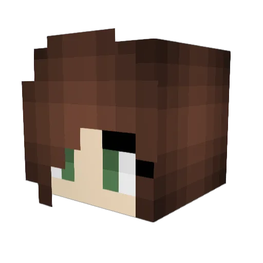 _Scarlet_Witch Minecraft avatar head, 3D render