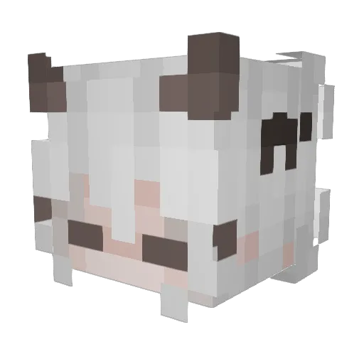 _Scarlett_ Minecraft avatar head, 3D render