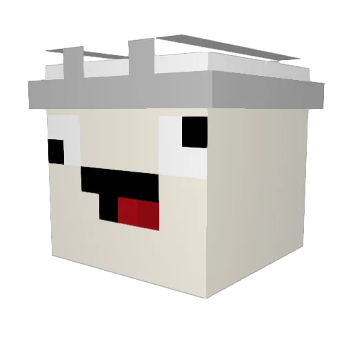 _Schniedel Minecraft avatar head, 3D render