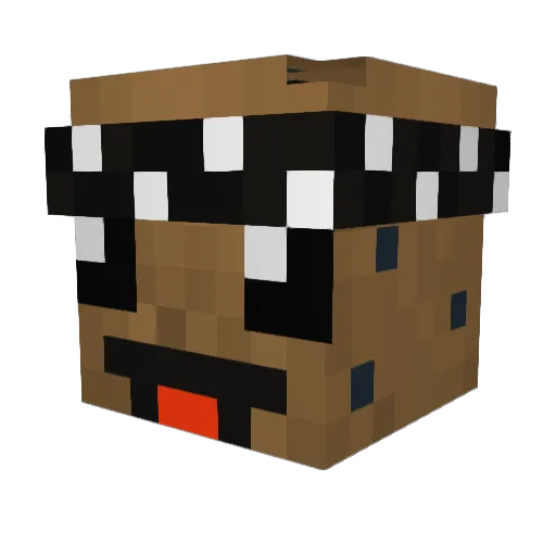 _SchoKoMuffin_ Minecraft avatar head, 3D render