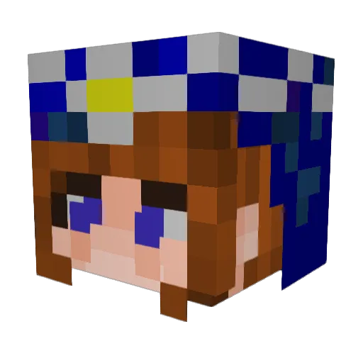 _Sciurus Minecraft avatar head, 3D render