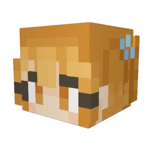 _Scoop__ Minecraft avatar head, 3D render