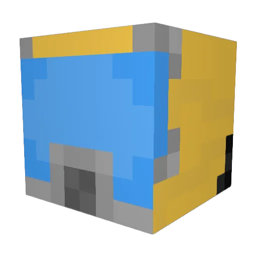 _Scoot Minecraft avatar head, 3D render