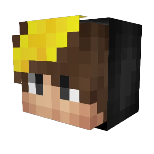 _Scqrs Minecraft avatar head, 3D render