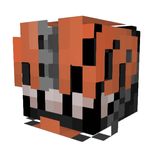_Scr1pt_ Minecraft avatar head, 3D render