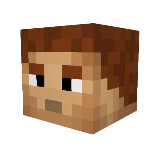 _ScriBa_ Minecraft avatar head, 3D render