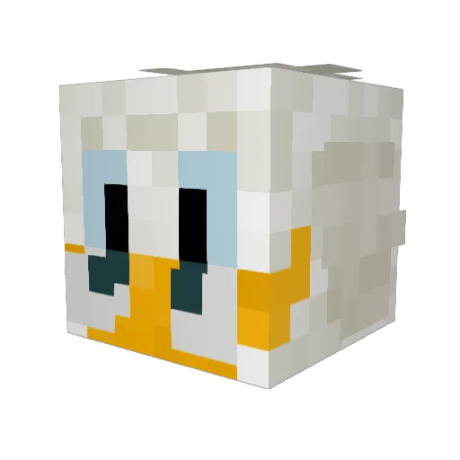 _Scrooge_McDuck_ Minecraft avatar head, 3D render