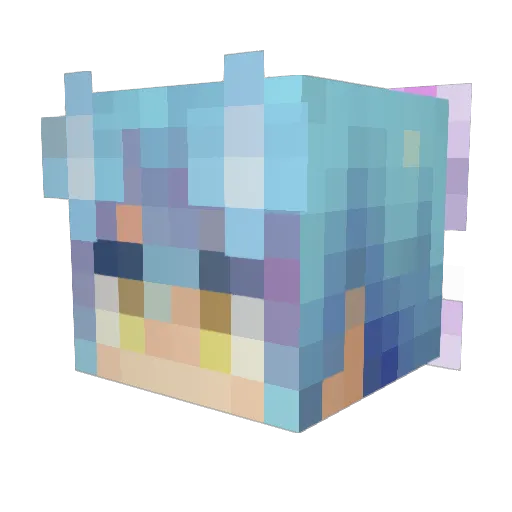_SeKaC_ Minecraft avatar head, 3D render