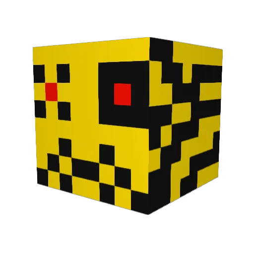 _SeVoX_ Minecraft avatar head, 3D render