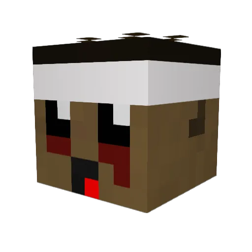 _Sebvs Minecraft avatar head, 3D render