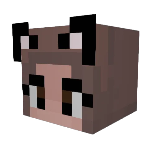 _Seheria_ Minecraft avatar head, 3D render