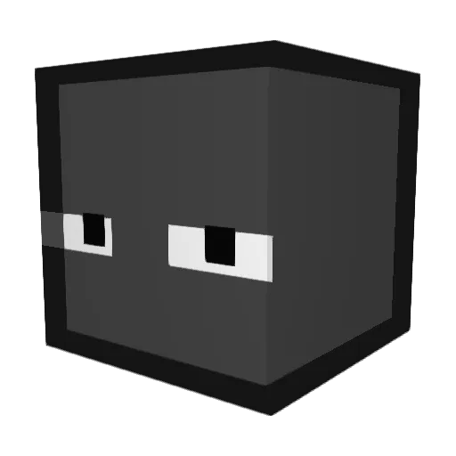 _Seidou Minecraft avatar head, 3D render