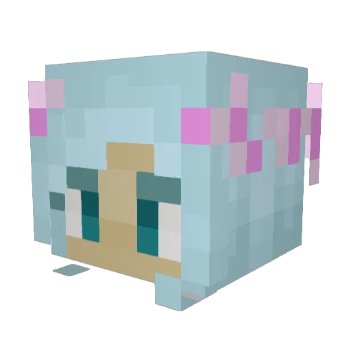 _Seiko__ Minecraft avatar head, 3D render