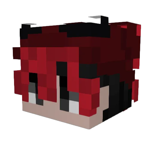 _Seju_ Minecraft avatar head, 3D render
