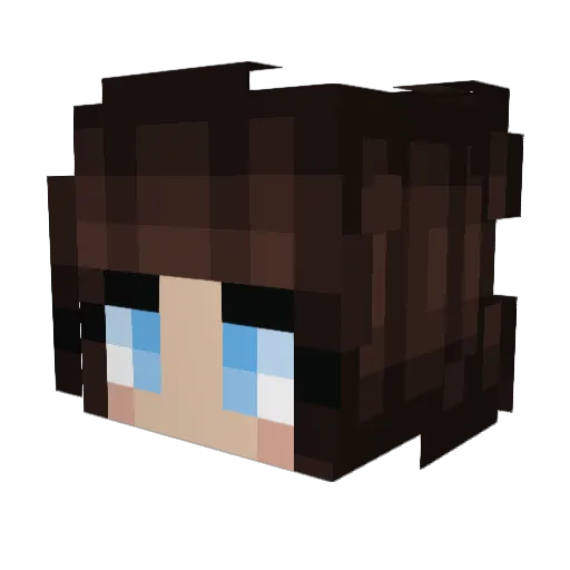 _Selena_Gomez_ Minecraft avatar head, 3D render