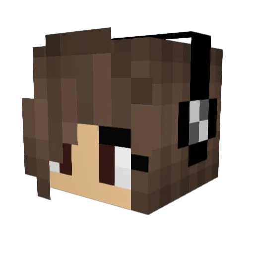 _Selinaaa_ Minecraft avatar head, 3D render