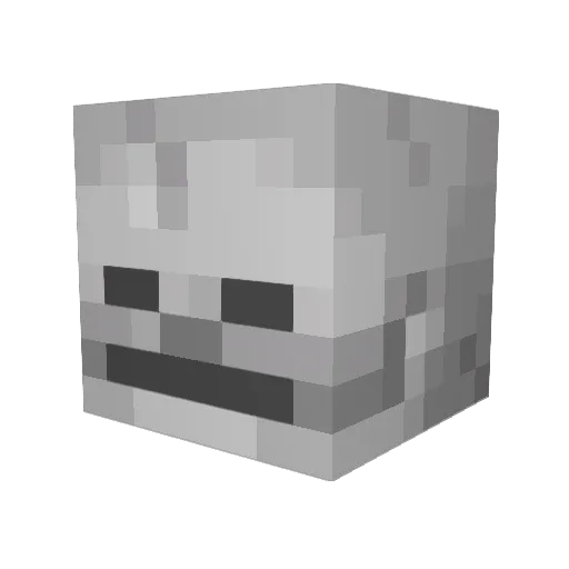_Selo06 Minecraft avatar head, 3D render
