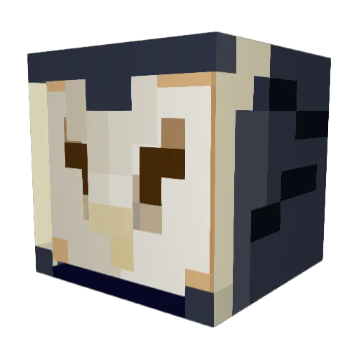_Semyx Minecraft avatar head, 3D render