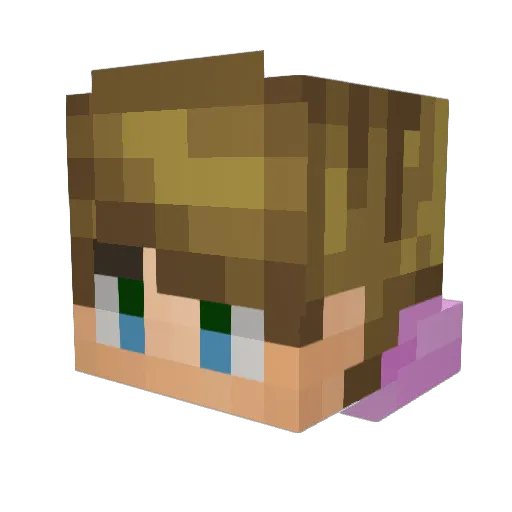 _Senshi4158_ Minecraft avatar head, 3D render