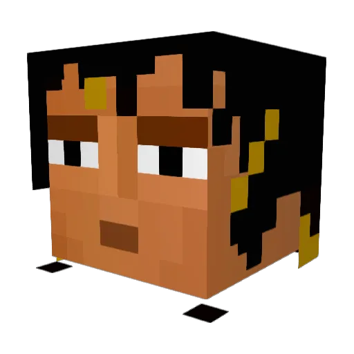 _Ser3niTy_ Minecraft avatar head, 3D render