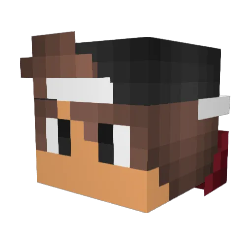 _Sergo_ Minecraft avatar head, 3D render