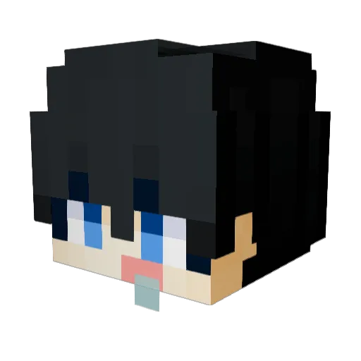 _SeuWeon Minecraft avatar head, 3D render