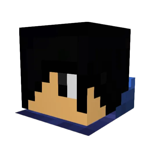 _Sevans_ Minecraft avatar head, 3D render
