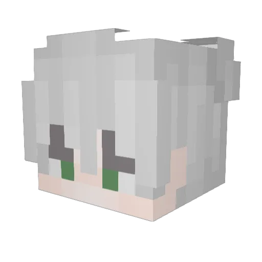 _SevenKayne Minecraft avatar head, 3D render
