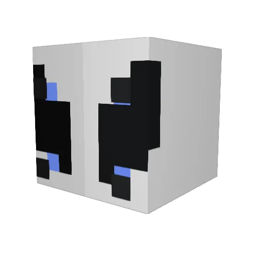 _SewerSlider_ Minecraft avatar head, 3D render