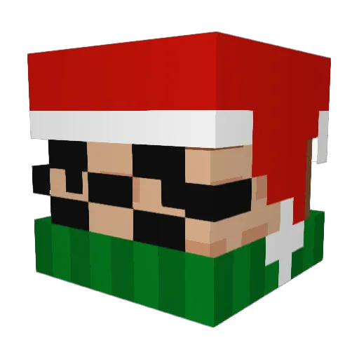 _Sggrock_ Minecraft avatar head, 3D render
