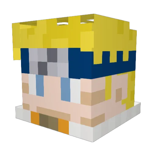 _ShadowDreams_ Minecraft avatar head, 3D render