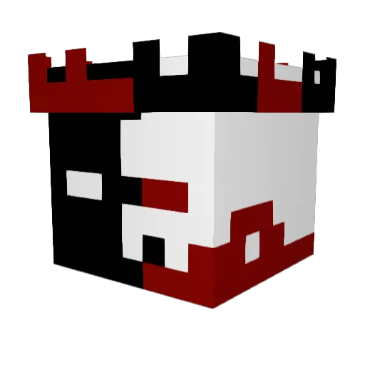 _ShadowSword_ Minecraft avatar head, 3D render