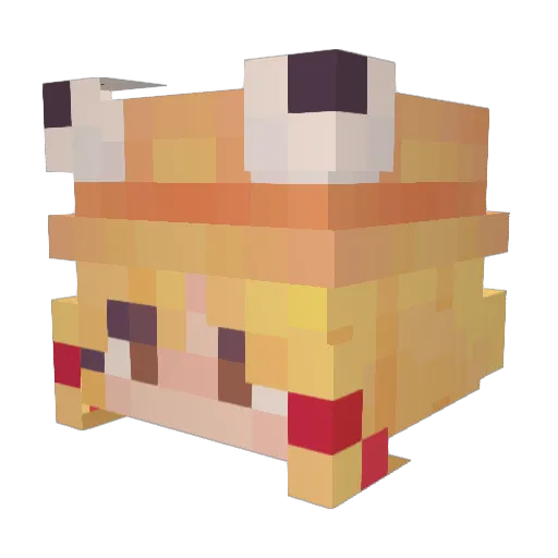 _Shadowmask_ Minecraft avatar head, 3D render